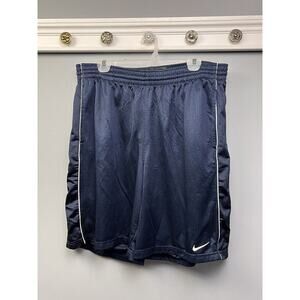 Nike Basketball Shorts Mens XL‎ Gray Label Blue White Pockets 10" inseam Retro